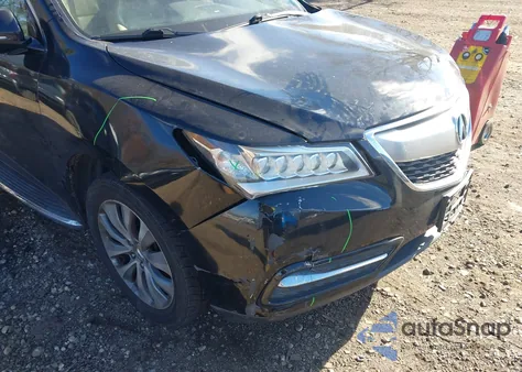 2014 Acura Mdx Technology Package from USA, damaged, VIN 5FRYD4H48EB027153